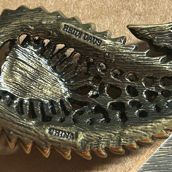 Heidi Daus "Divine Miss Paisley" crystal and faux pearl statement necklace - Picture 3 of 6